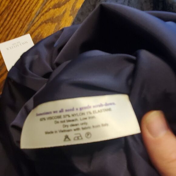 NWT MM Lafleur the Gayle vine jacquard blue orbits dre - Picture 6 of 7